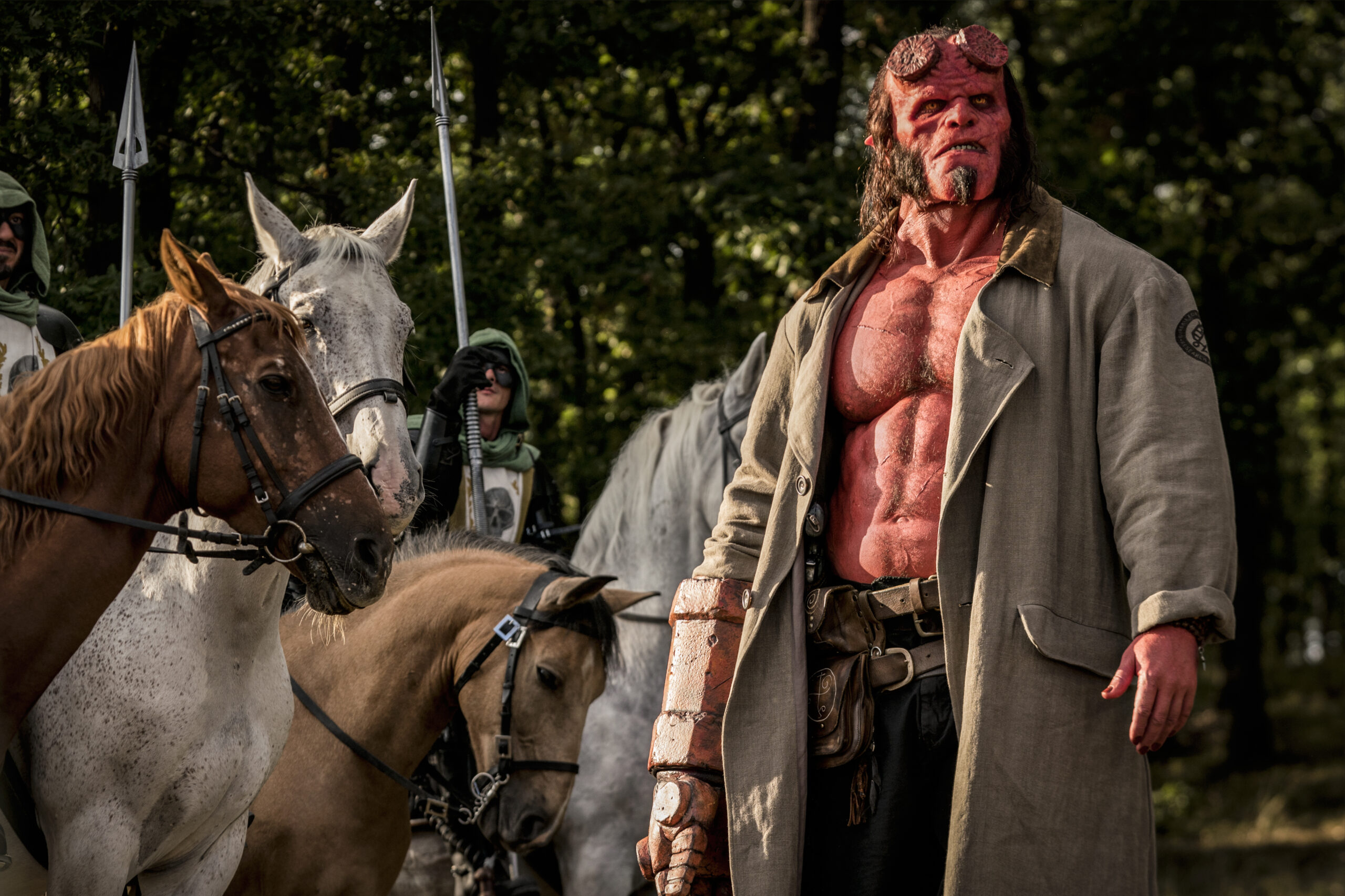 David Harbour stars as ‘Hellboy’ in HELLBOY.
Photo Credit: Mark Rogers.